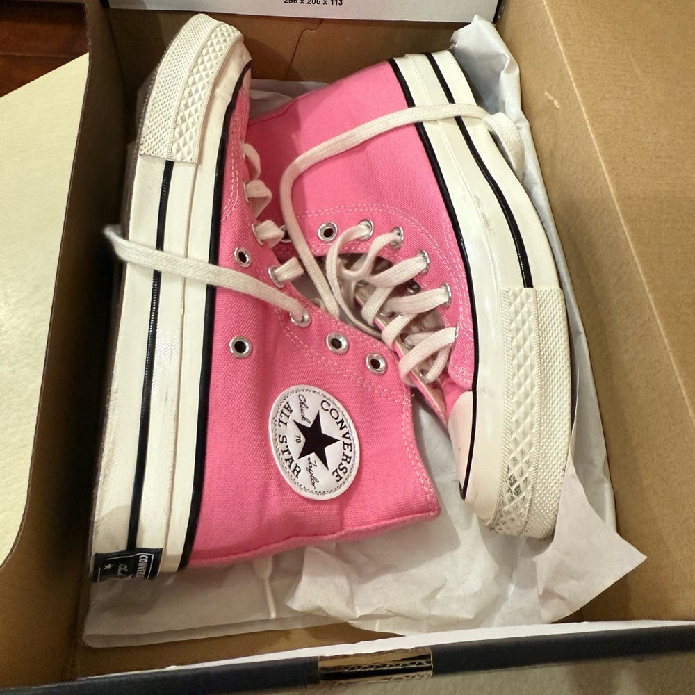 Converse Pink Canvas High-Tops